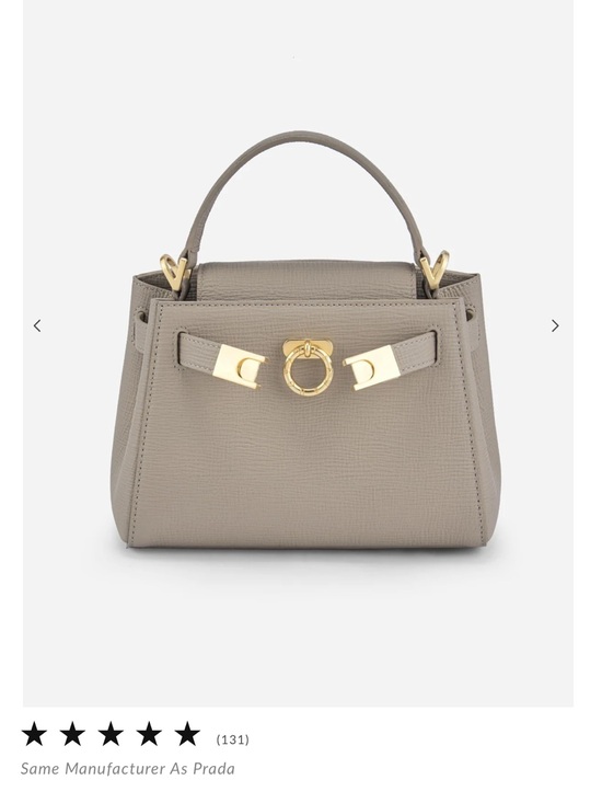 Parisa Wang Handbags - NWT Parisa Wang Madison Micro Top Handle in taupe